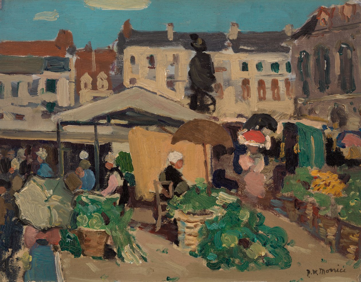 Piaci jelenet alkotó: James Morrice