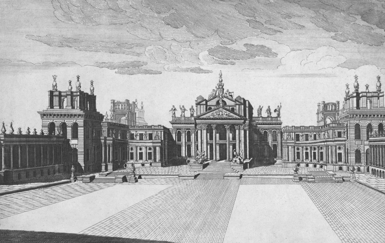 Blenheim-palota, Woodstock, Oxfordshire, 18. század közepe alkotó: James Mynde