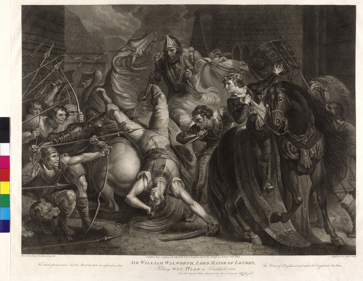 Sir William Walworth, London polgármestere alkotó: James Northcote