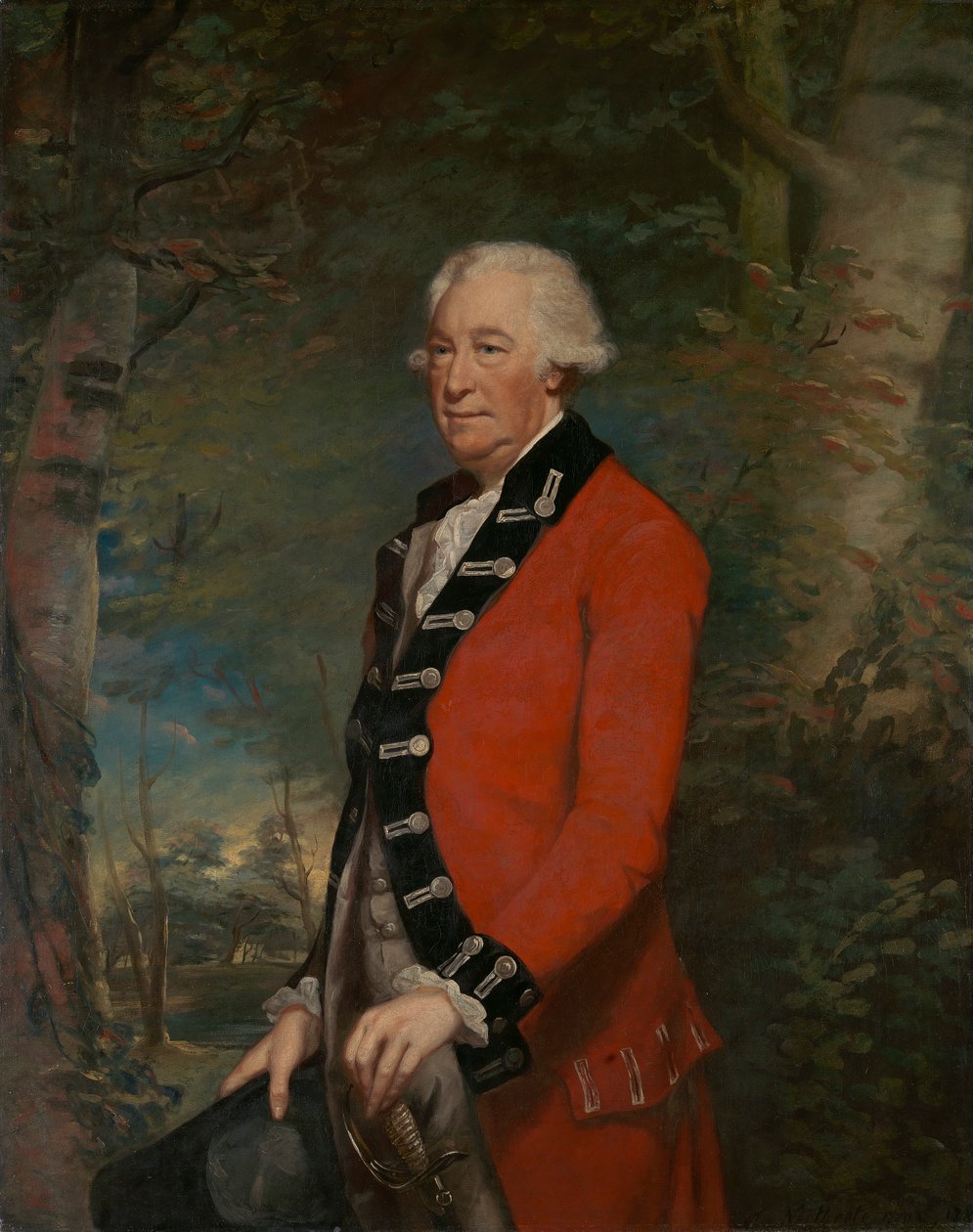 Sir Ralph Milbanke, Bt., a Yorkshire (North Riding) Milícia egyenruhájában alkotó: James Northcote