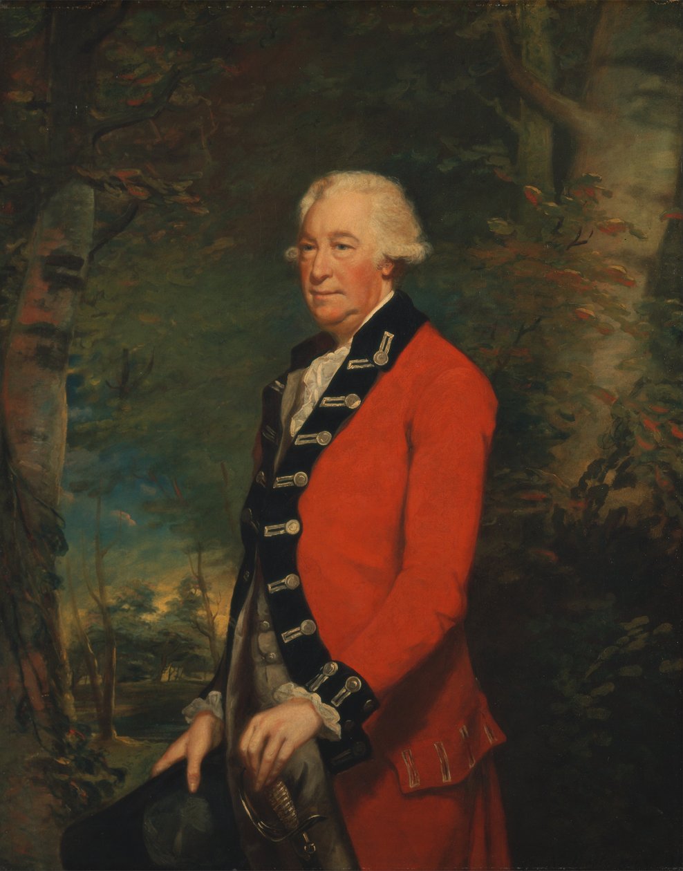 Sir Ralph Milbanke, Bt., a yorkshire-i (North Riding) milícia egyenruhájában alkotó: James Northcote