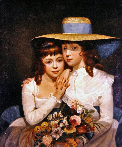 The Leicester Sisters (olaj, vászon) alkotó: James Northcote