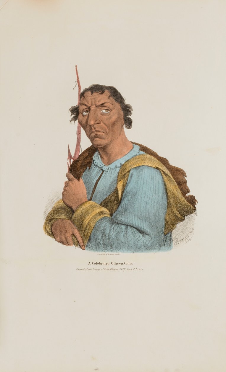 Egy ünnepelt ottowai törzsfőnök, az Aboriginal Portfólióból alkotó: James Otto Lewis