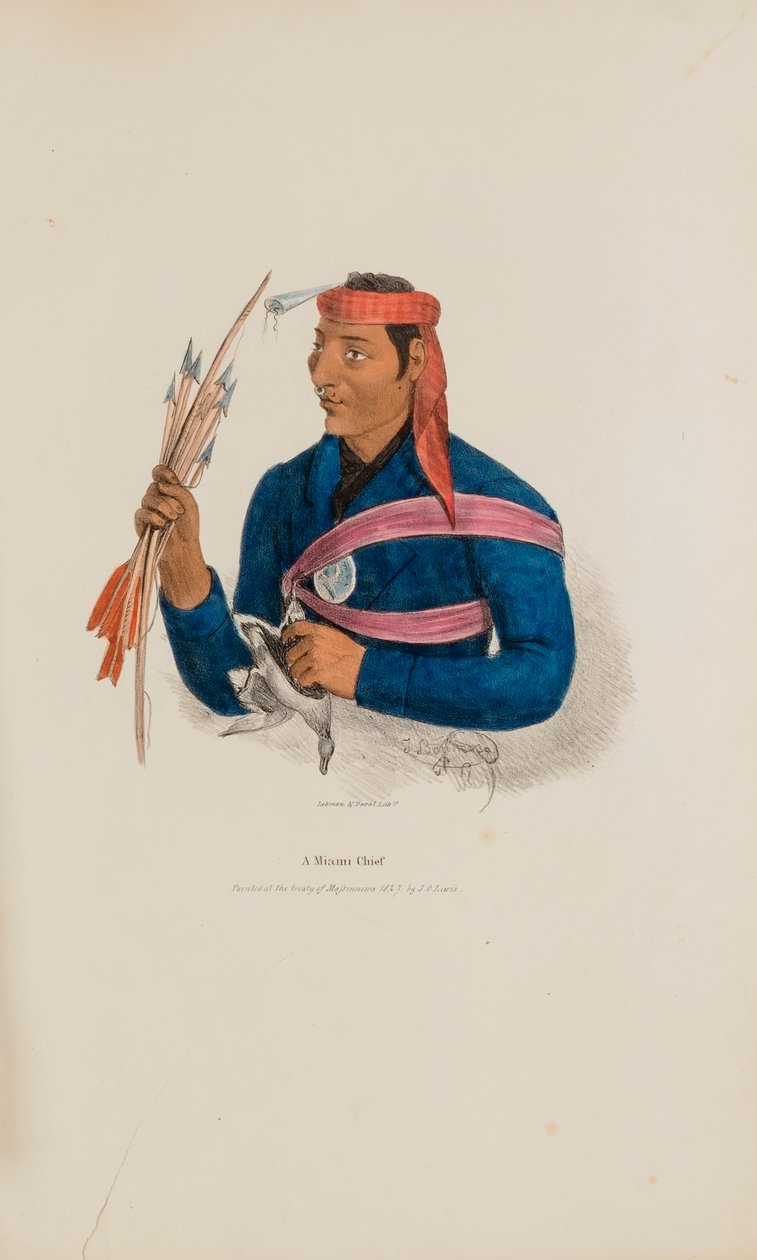 Egy miami törzsfőnök, az Aboriginal Portfólióból alkotó: James Otto Lewis