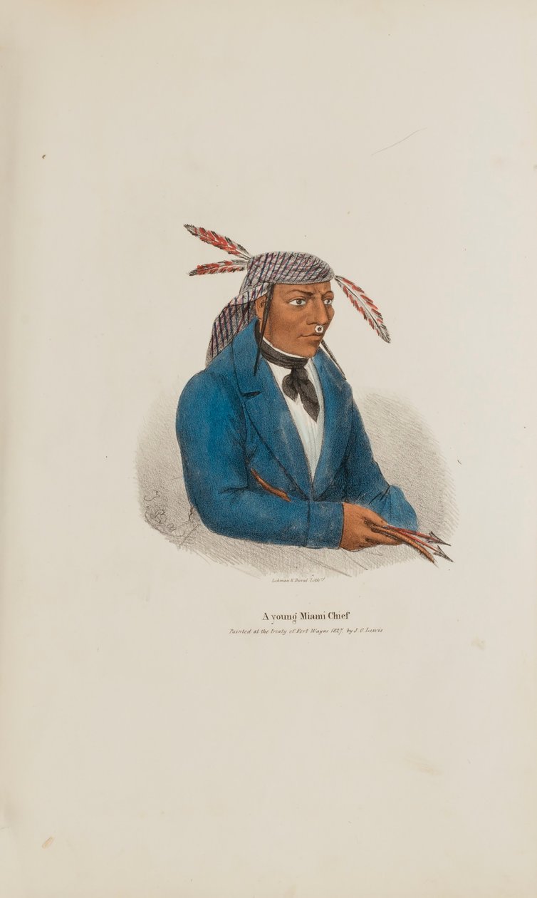 Egy fiatal miami törzsfőnök, az Aboriginal Portfólióból alkotó: James Otto Lewis