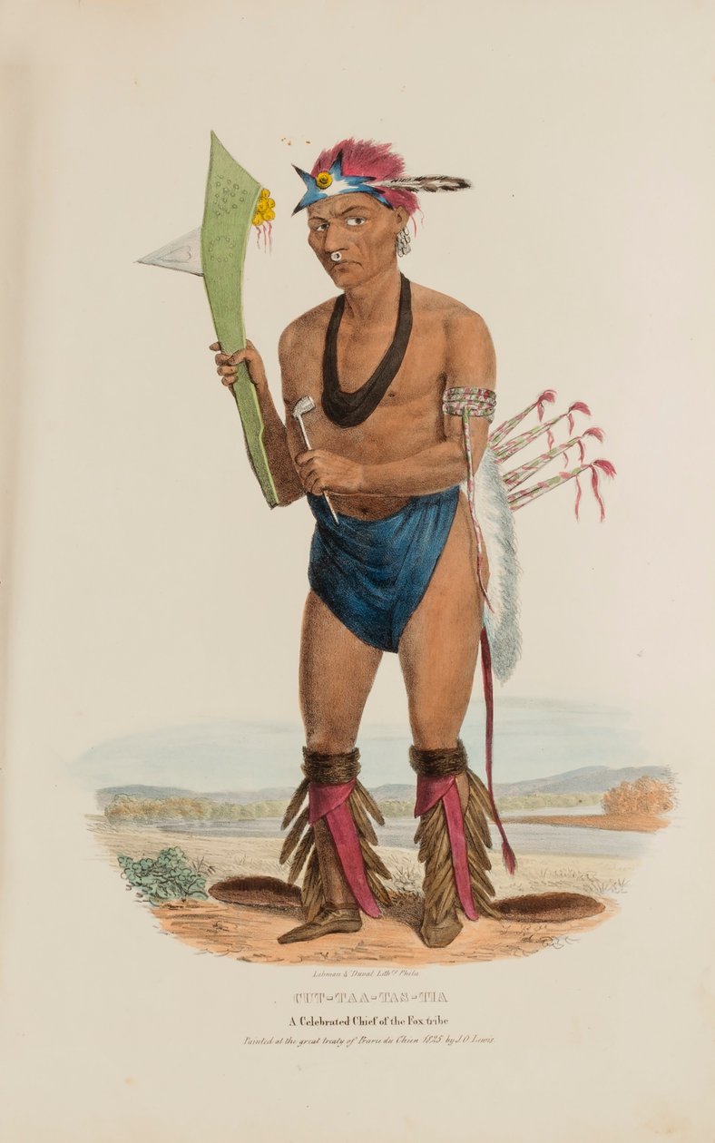 CUT-TAA-TAS-TIA; A Fox törzs ünnepelt főnöke, az Aboriginal Portfólióból alkotó: James Otto Lewis