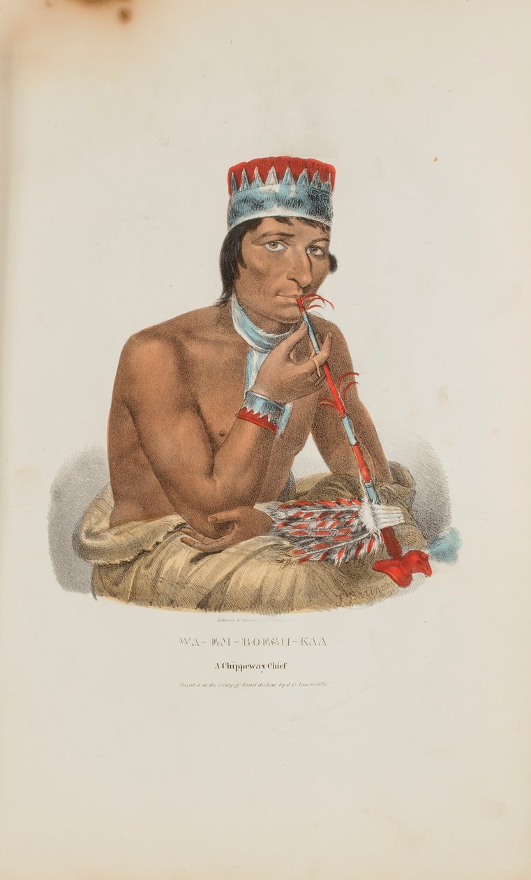 WA-EM-BOESH-KAA; A Chippeway Chief, a The Aboriginal Portfólióból alkotó: James Otto Lewis