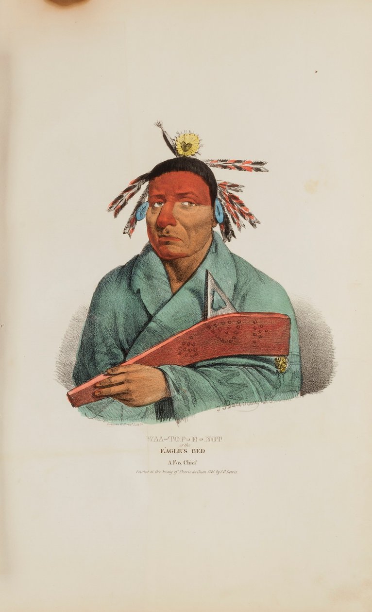 WAA-TOP-E-NOT vagy a sas ágya; A rókafőnök, az Aboriginal Portfólióból alkotó: James Otto Lewis
