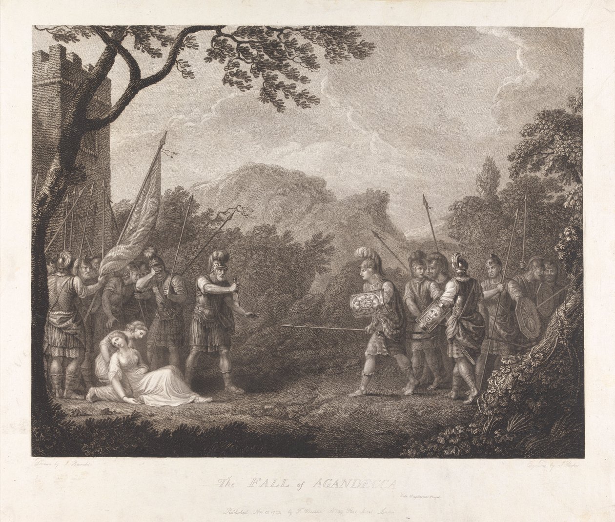 Aganecca bukása, 1783 alkotó: James Parker