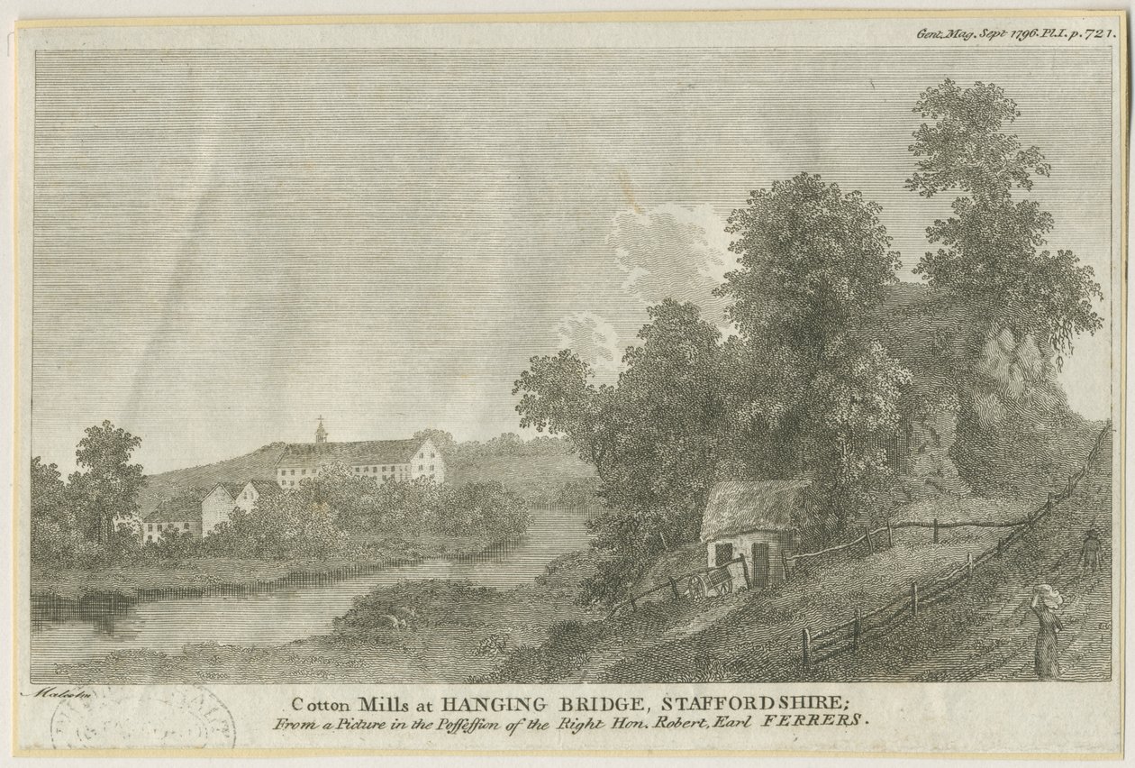 Mayfield – Függőhíd: metszet, nd [c 1796] alkotó: James Peller Malcolm