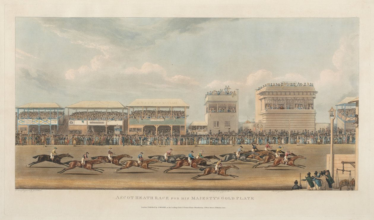 Ascot Heath-i lóverseny Őfelsége aranytáljáért alkotó: James Pollard