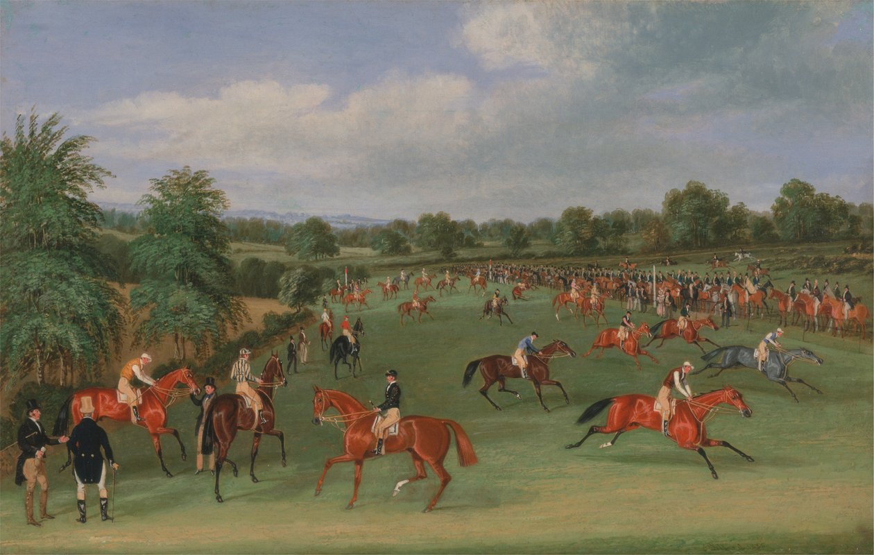 Epsom Races: Felkészülés a kezdésre alkotó: James Pollard