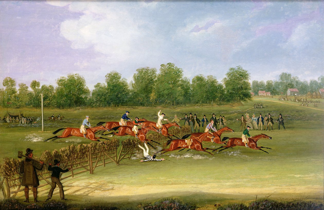 St Albans Tally-Ho Stakes, 1834. május 22. (olaj, vászon) alkotó: James Pollard