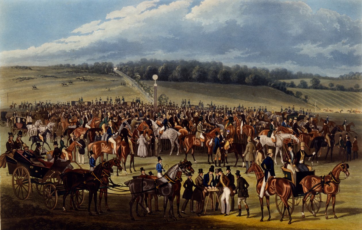 A fogadási posta, Charles Hunt nyomtatványa, 1836 (akvatinta) alkotó: James Pollard