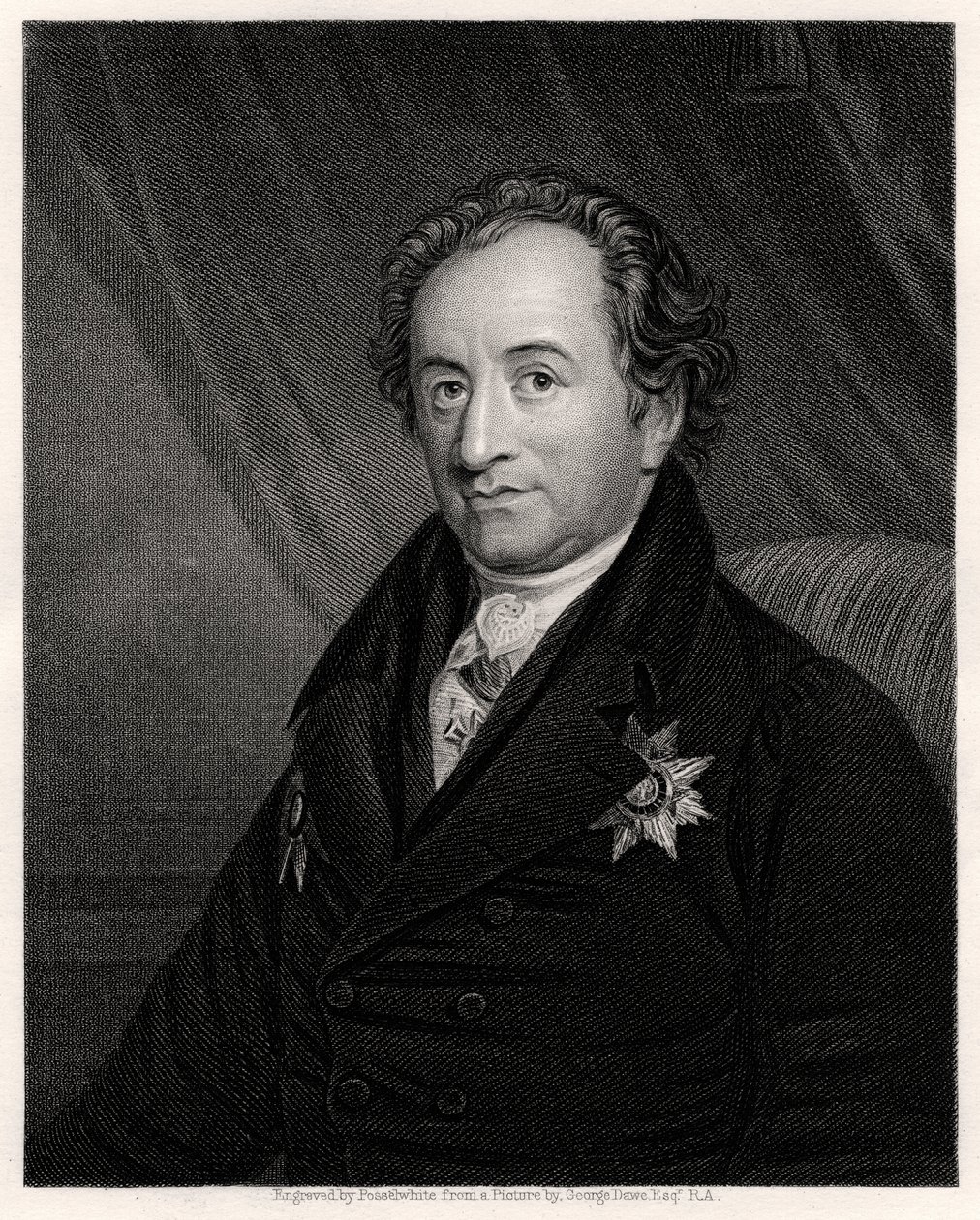 Johann Wolfgang von Goethe német költő, drámaíró és tudós, XIX alkotó: James Posselwhite