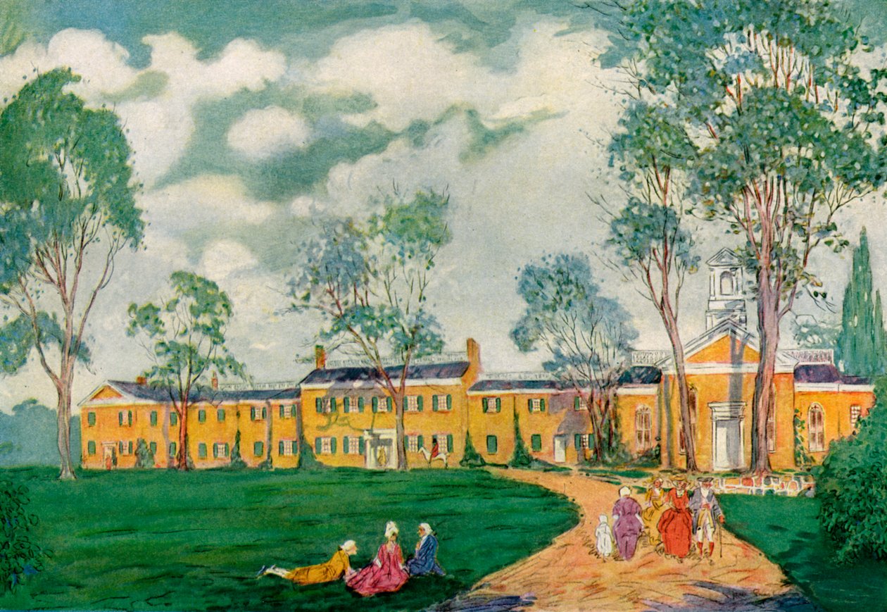 Doughoregan Manor, Ellicott City közelében, Maryland, USA, 1921. század XVIII. alkotó: James Preston