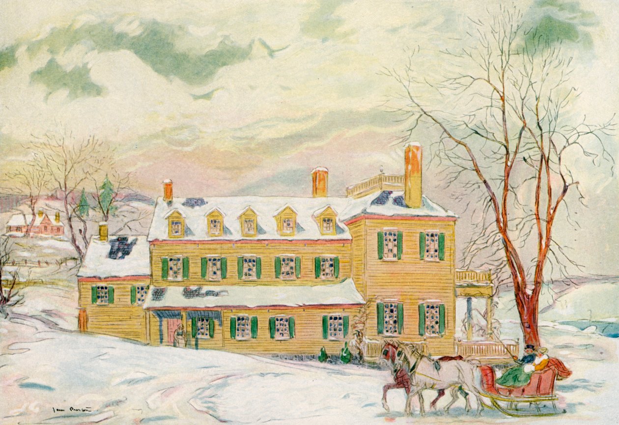 A Kendall-ház, Virginia, USA, 18. század, 1921. alkotó: James Preston