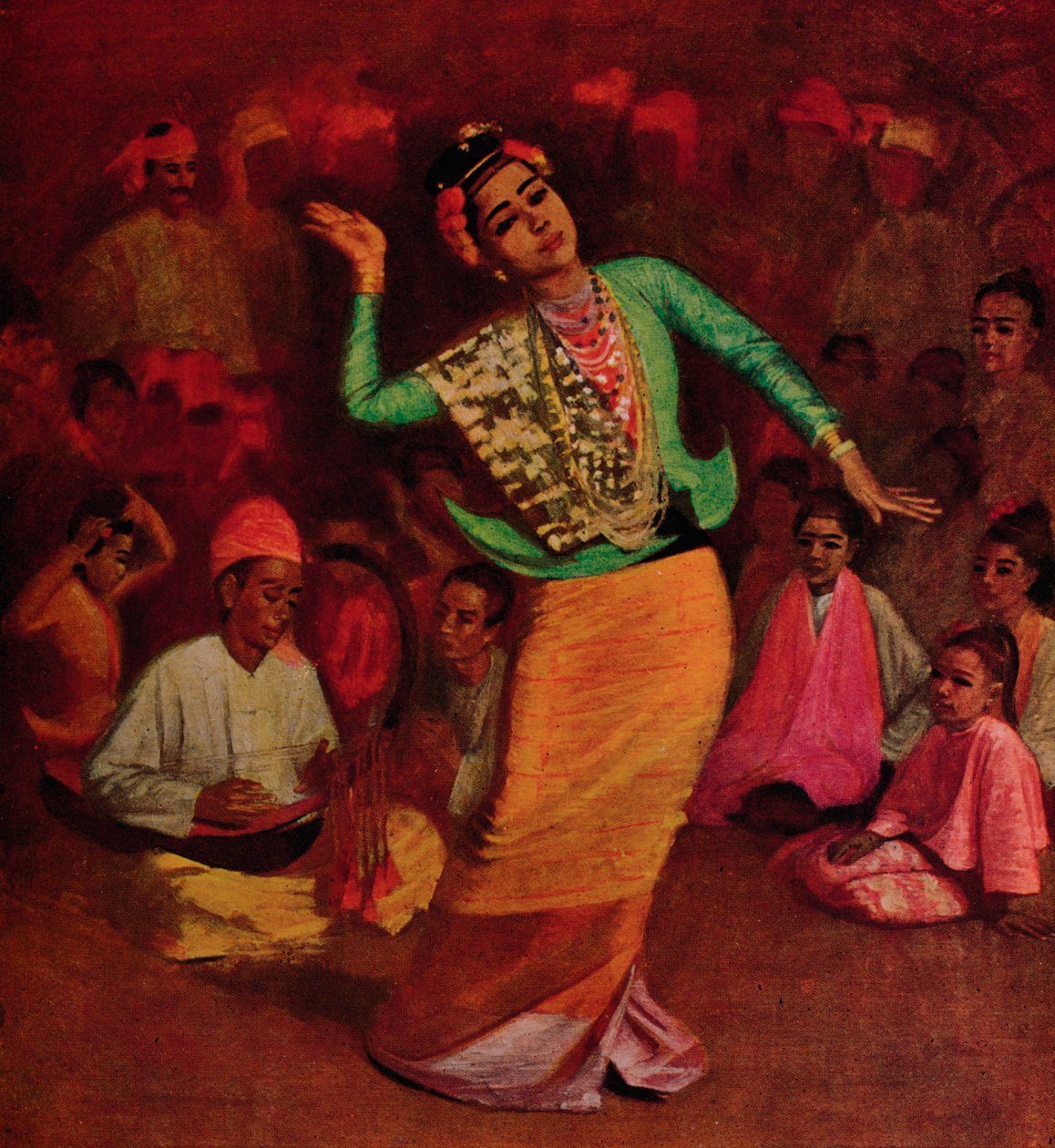 Egy burmai táncoslány, 1913 alkotó: James Raeburn Middleton