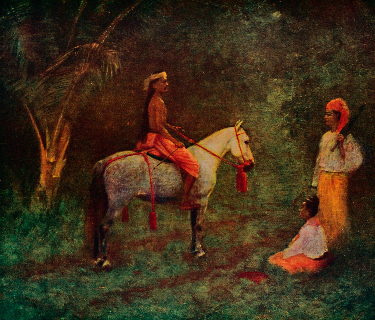 Egy burmai lovas, 1913 alkotó: James Raeburn Middleton