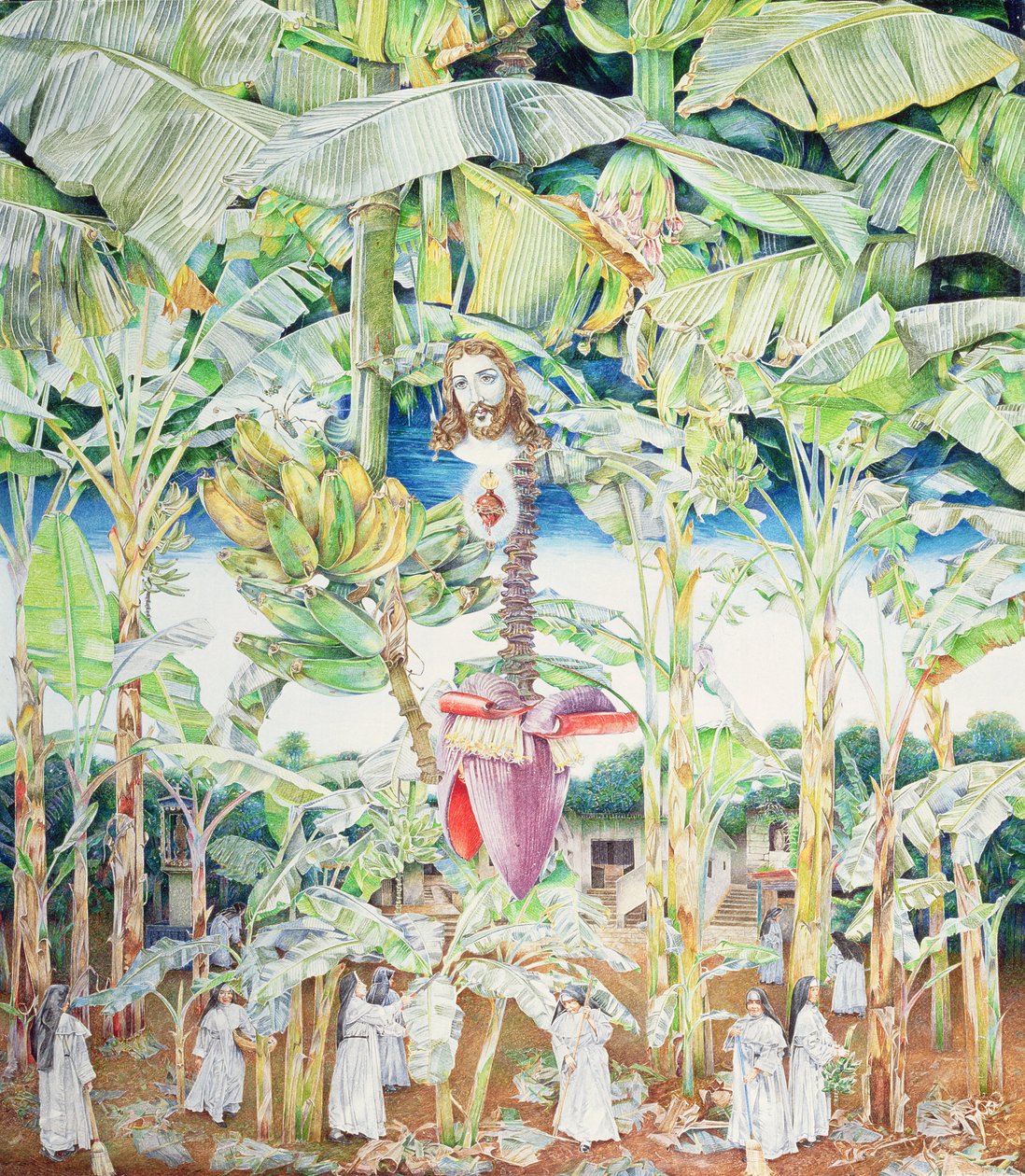 Krisztus csodás látomása a banánligetben, 1989 alkotó: James Reeve