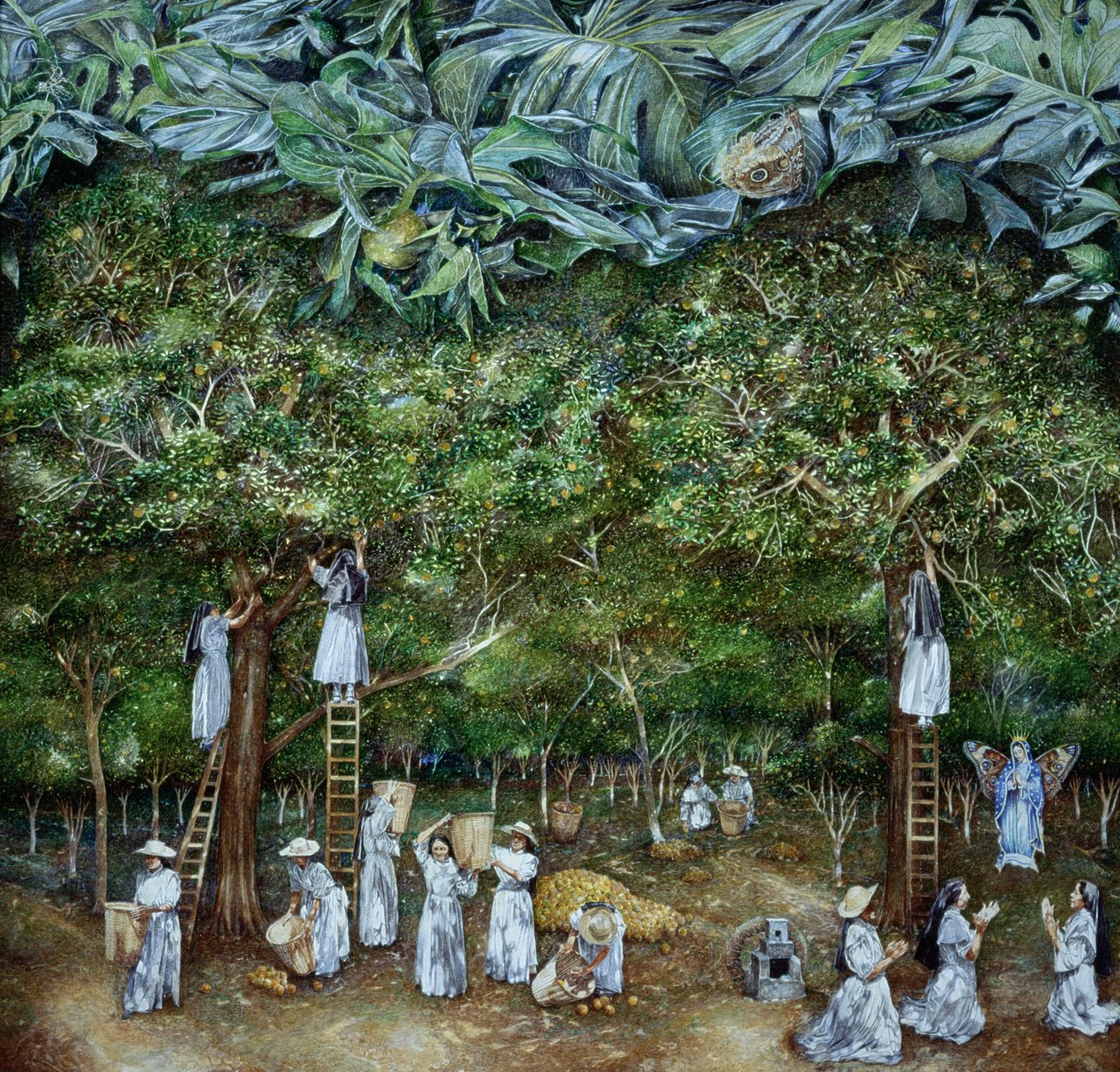 A Szűz csodálatos látomása a narancsgyümölcsösben, 1996 alkotó: James Reeve