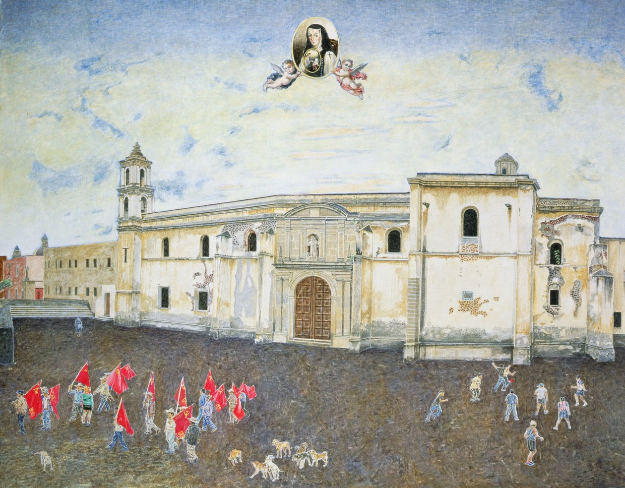 Politikai tiltakozás, a Sor Juana de la Cruz kolostor (1648-95) 2001 alkotó: James Reeve