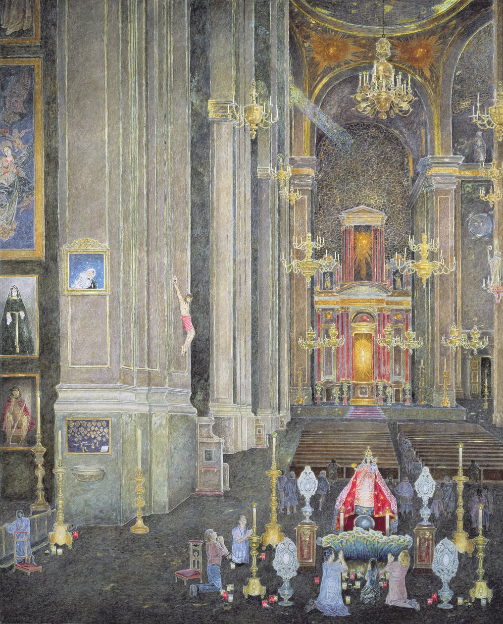 A Virgen del Rosario tisztelete, a San Domingo-i kolostor, 2001 alkotó: James Reeve