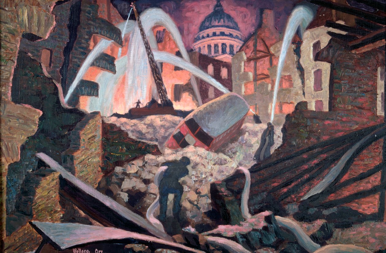 "Bombázott romok a St Paul