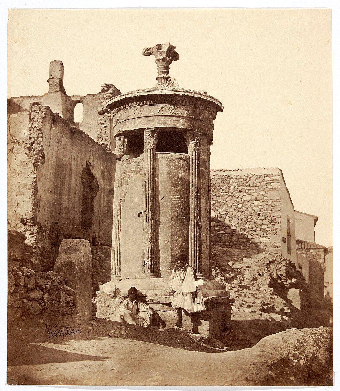 „Lüszikratész kórégoszi emlékműve” [Athén. Lüszikratész emlékműve] alkotó: James Robertson