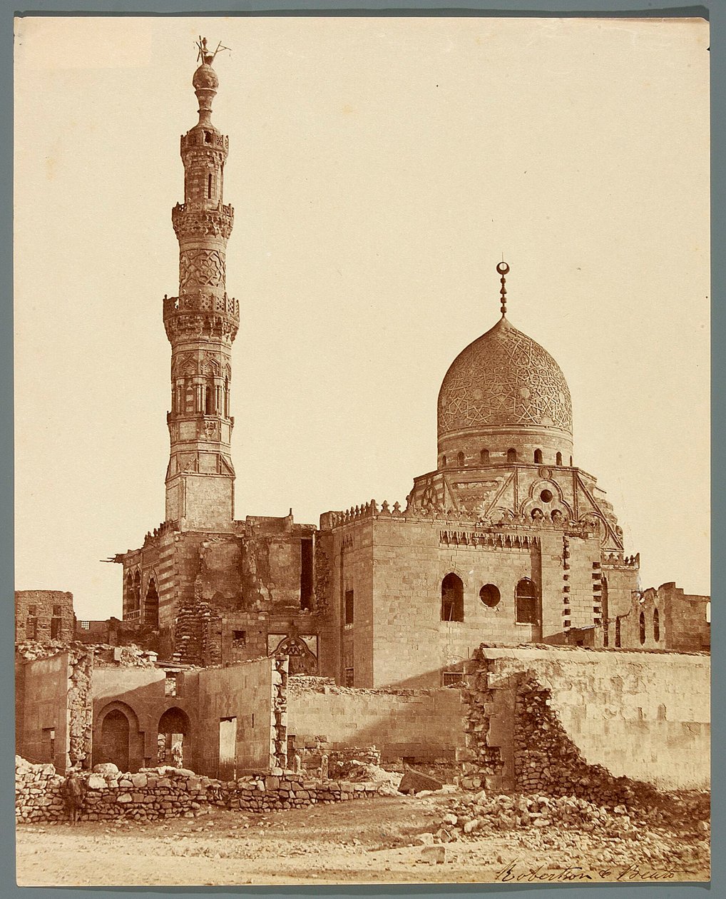 Egyiptom. Kairó. Qaitbay szultán sírkomplexuma (1472-1474) alkotó: James Robertson