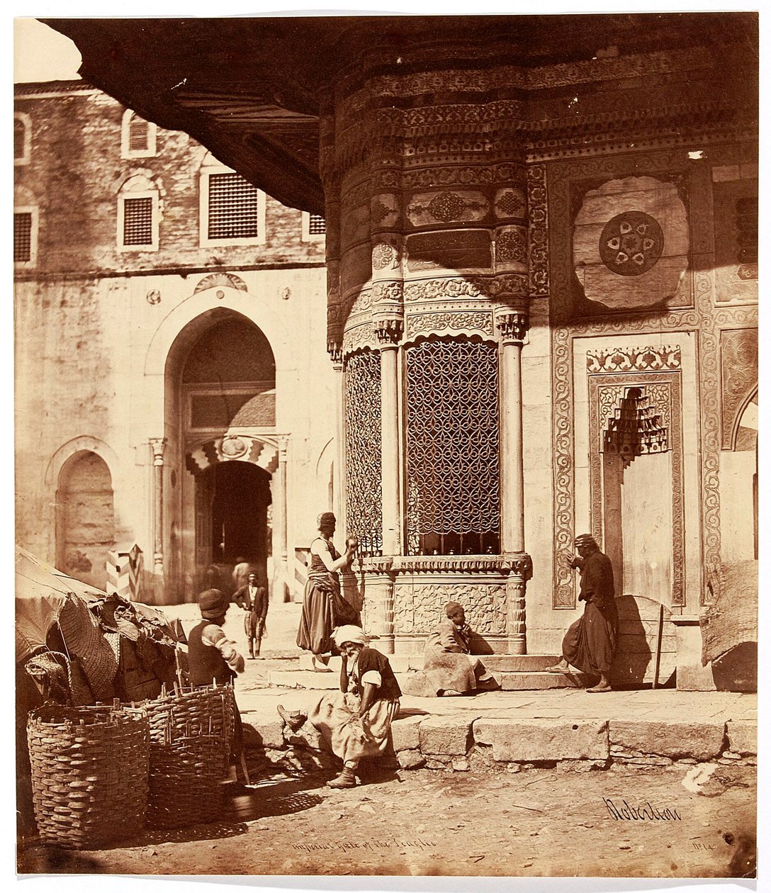 „A szeráj császári kapuja” [Isztambul. III. Ahmed kútja a Topkapı-palota kapujánál] alkotó: James Robertson