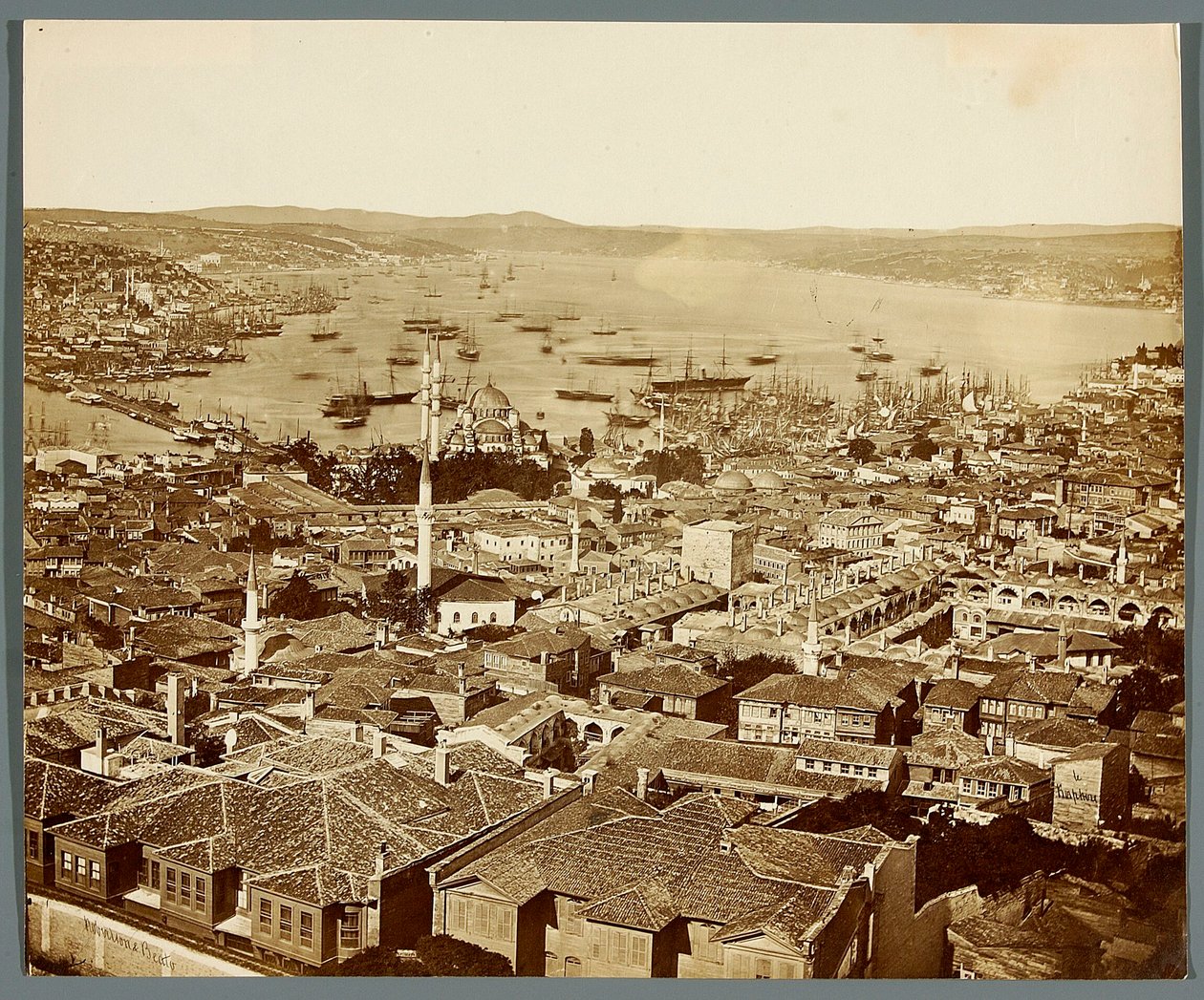 „A Boszporusz” [Isztambul. A város panorámája - kilátás a Boszporusz-szoros irányába] alkotó: James Robertson