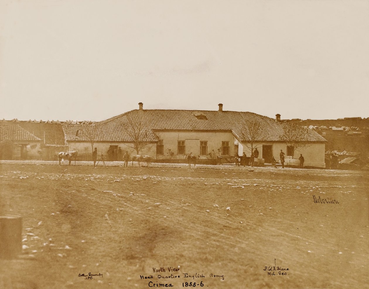 North View Head Quarters angol hadsereg, 1855 körül (fotó) alkotó: James Robertson