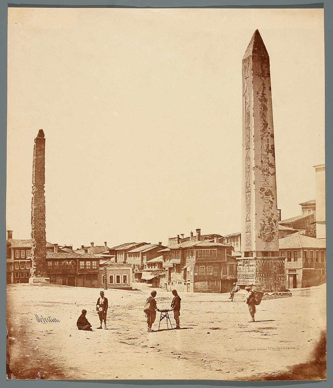 „Obeliszkek a hippodromban” [Isztambul. Hippodrom a Kék mecset előtt két obeliszkkel - előtérben Theodosius obeliszkje] alkotó: James Robertson