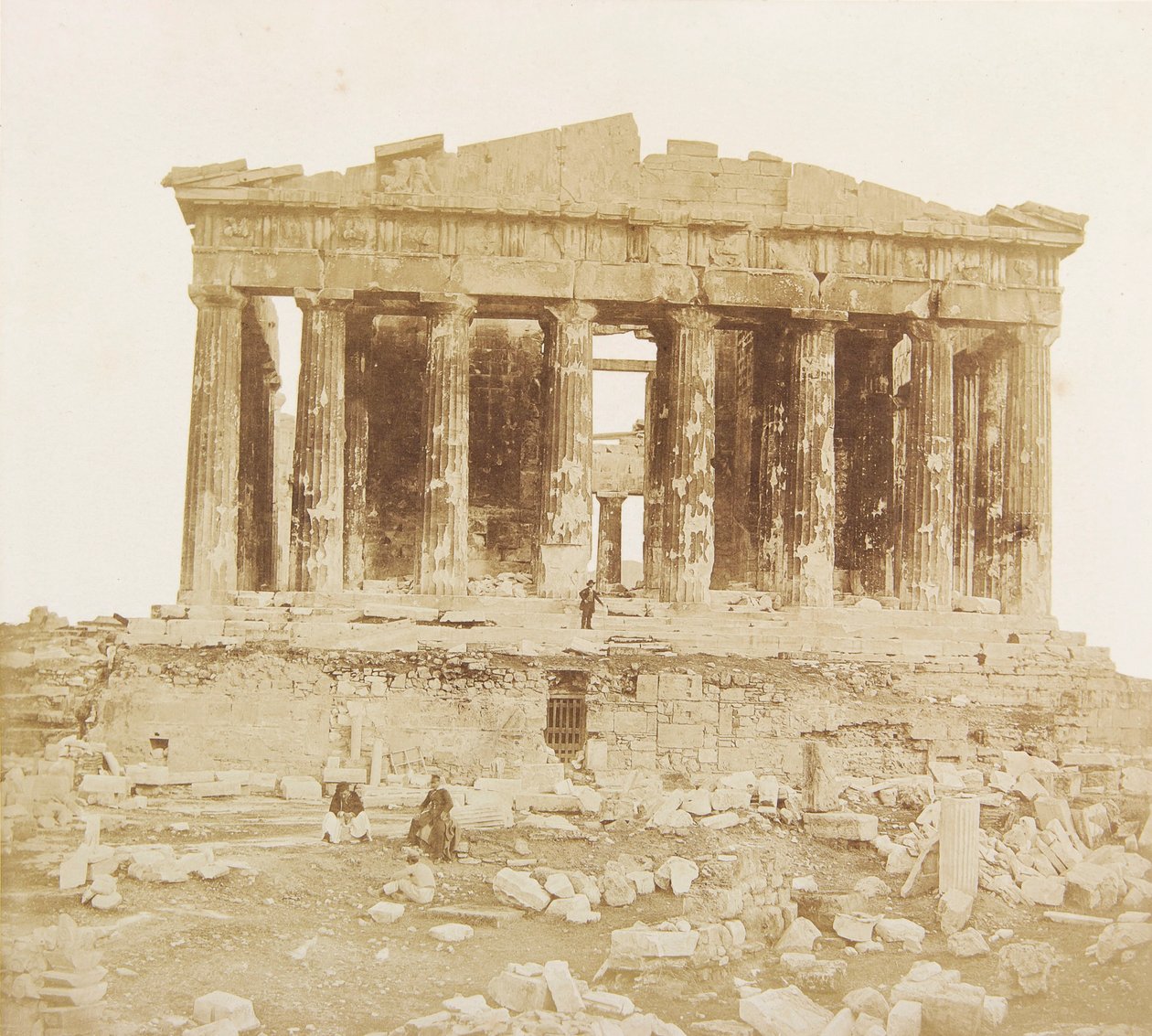 James Robertson kilátása a Parthenonra nyugatról alkotó: James Robertson