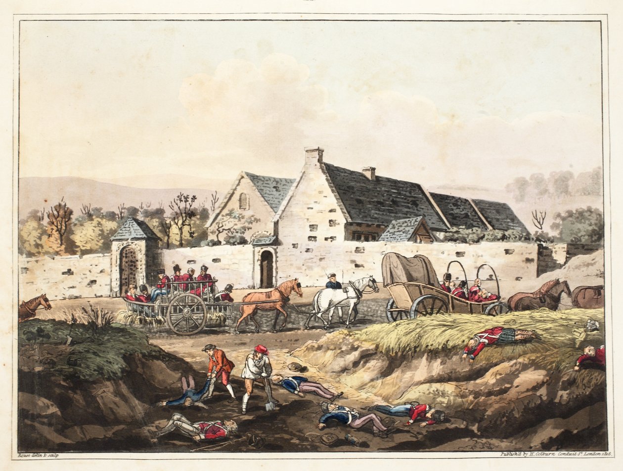 La Haye Sainte farmja alkotó: James Rouse
