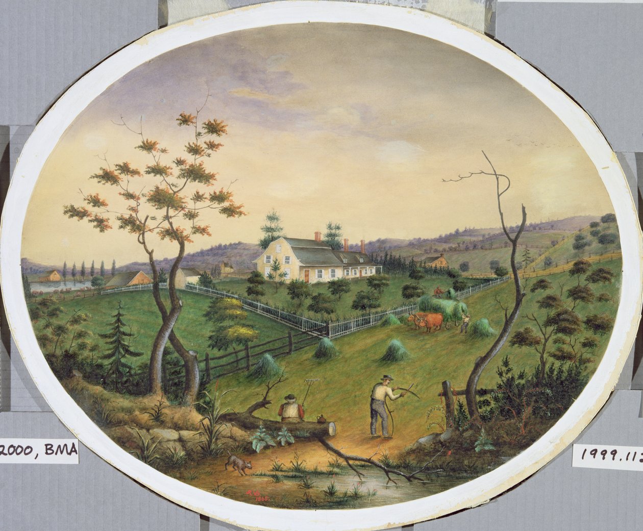 Van Brunt tanya, 1865 körül (wc papíron) alkotó: James Ryder van Brunt