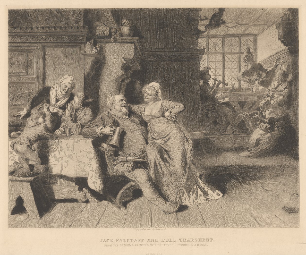 Jack Falstaff és Doll Tearsheet alkotó: James S. King
