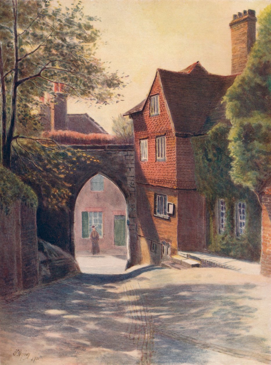 "Castle Gateway and Museum, Guildford", 1911, 1914 alkotó: James S Ogilvy