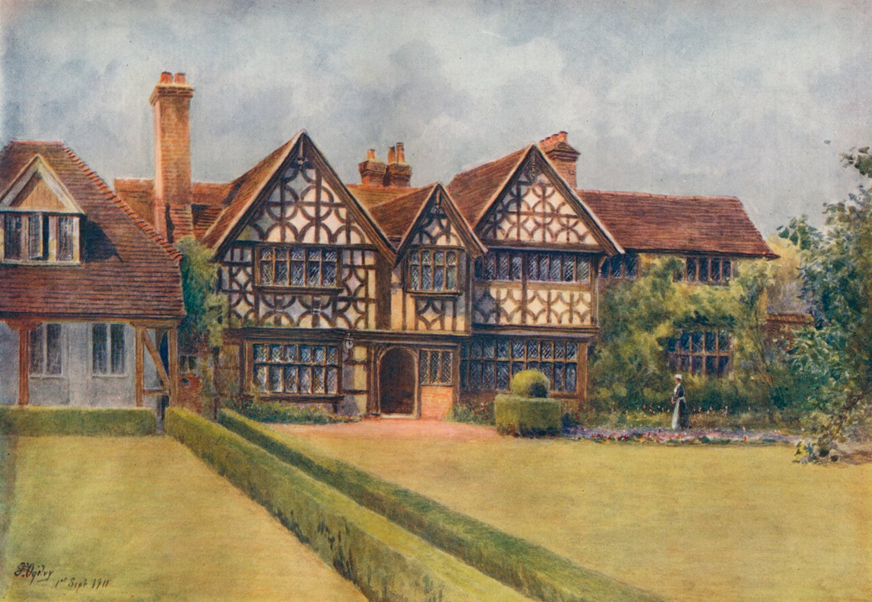 "Great Tangley Manor", 1911, 1914 alkotó: James S Ogilvy
