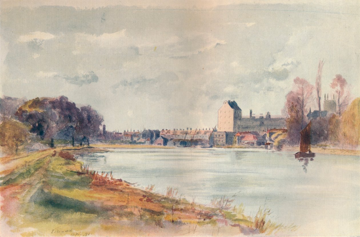 „Isleworth, a vontatóútról”, 1891, 1914 alkotó: James S Ogilvy