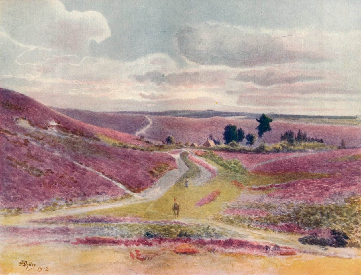 „Moorland at Frensham”, 1912, 1914 alkotó: James S Ogilvy