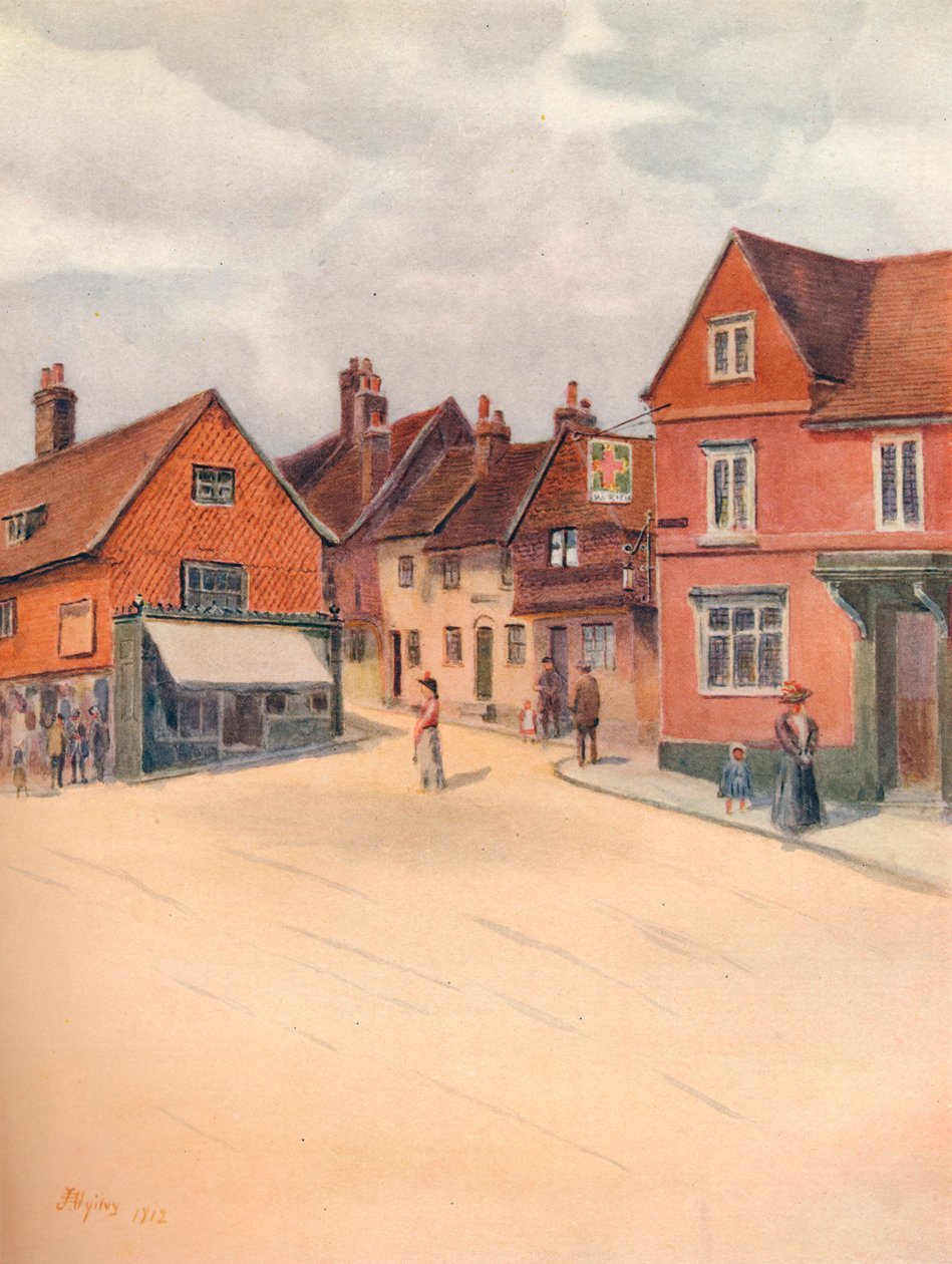 „Slipshoe Street, Reigate”, 1912, 1914 alkotó: James S Ogilvy
