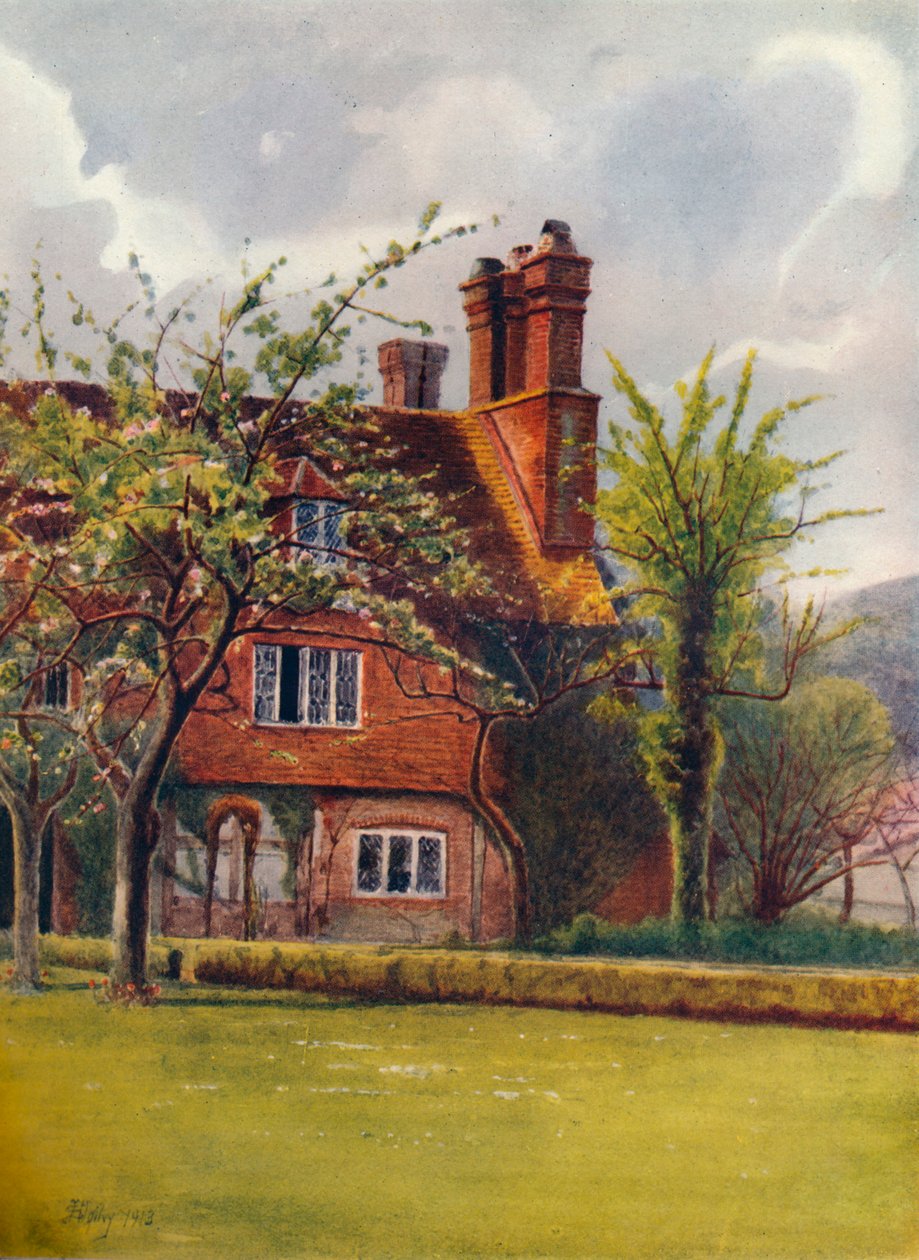 "Tenchleys Manor House", 1913, 1914 alkotó: James S Ogilvy