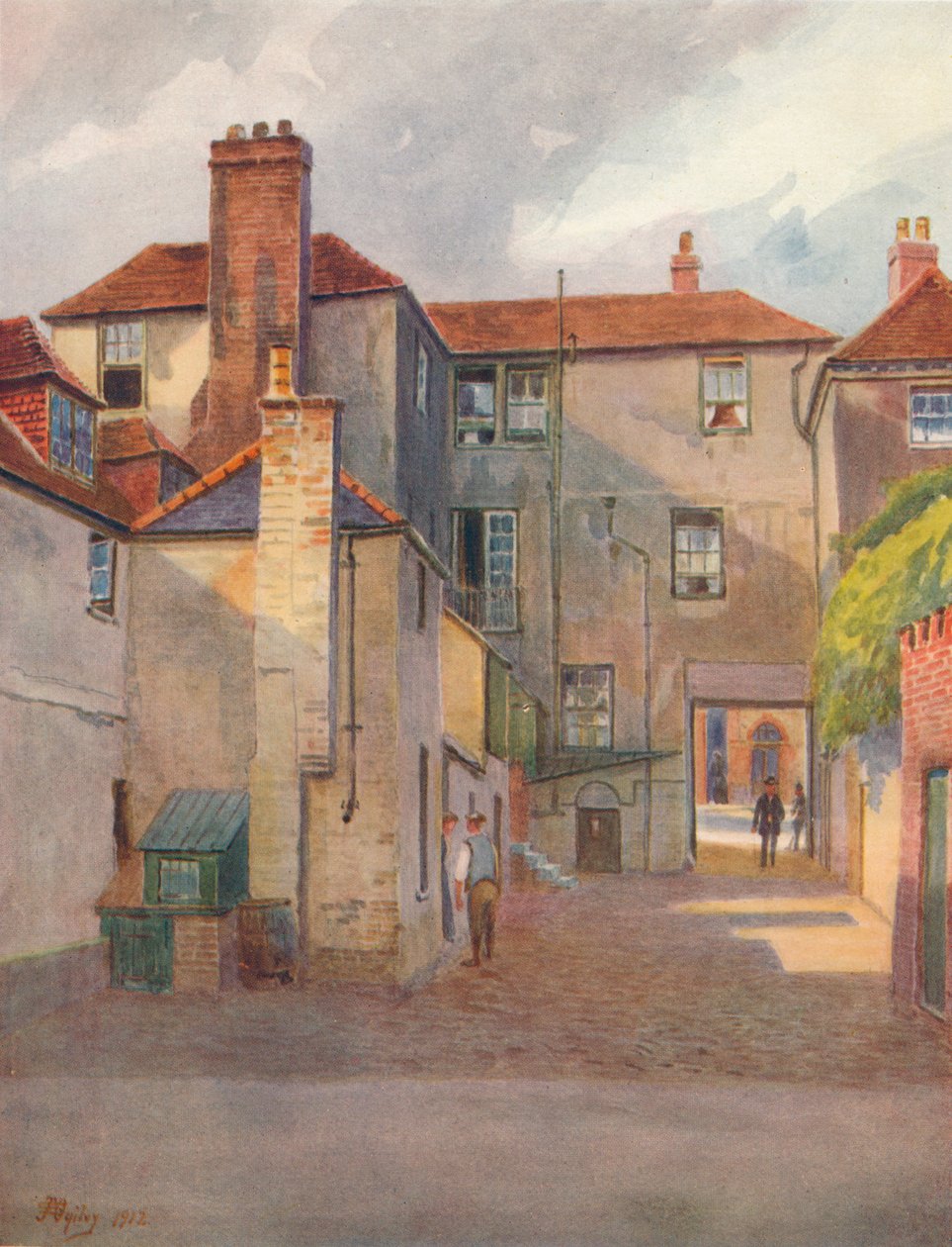"The Swan Yard, Reigate", 1912, 1914 alkotó: James S Ogilvy