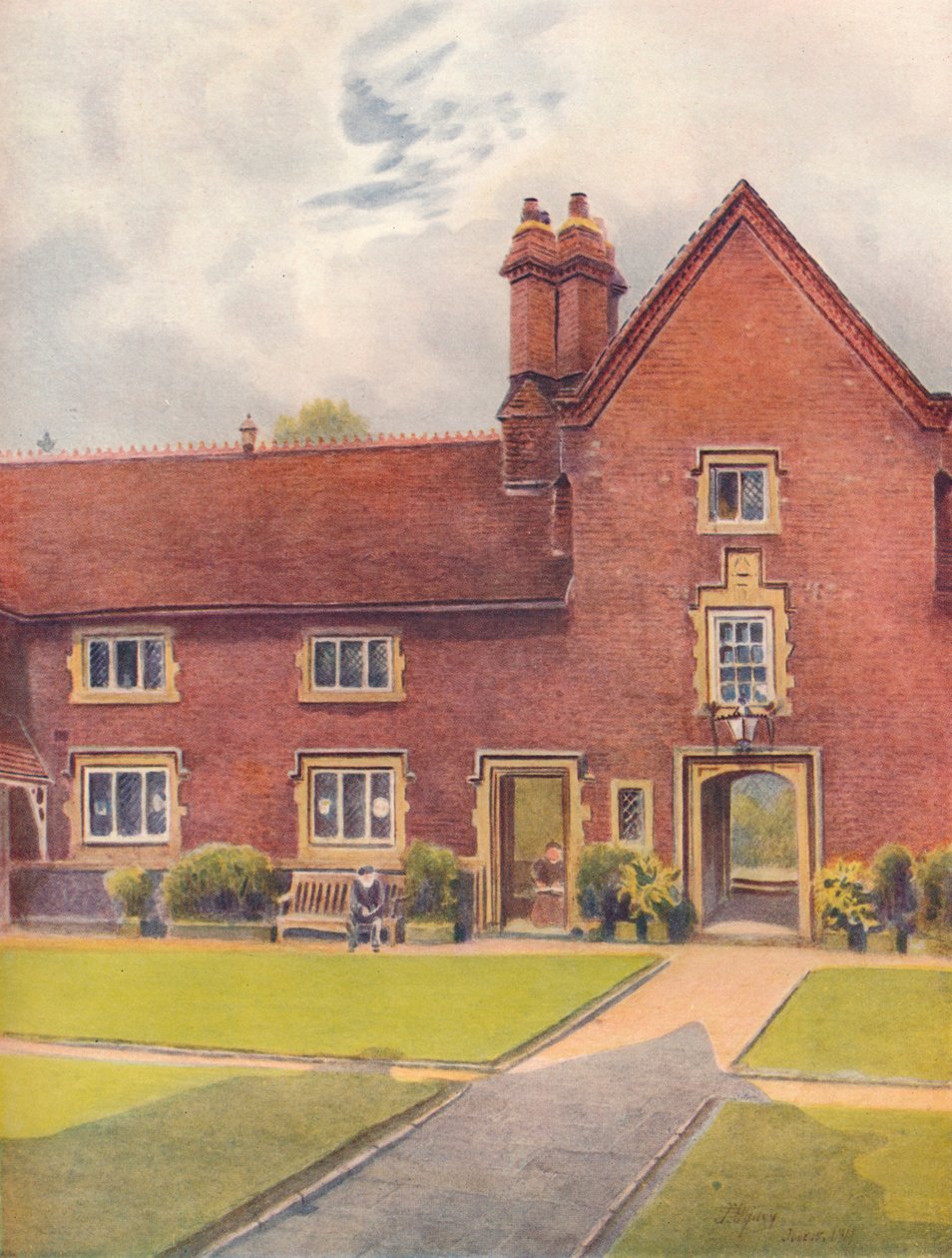 „Whitgift Hospital, Croydon”, 1911, 1914 alkotó: James S Ogilvy