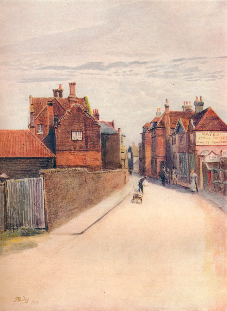 „Woking, régi falu”, 1911, 1914 alkotó: James S Ogilvy