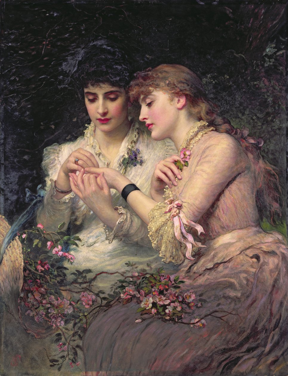 Tövis a rózsák között, 1887 körül (olaj, vászon) alkotó: James Sant