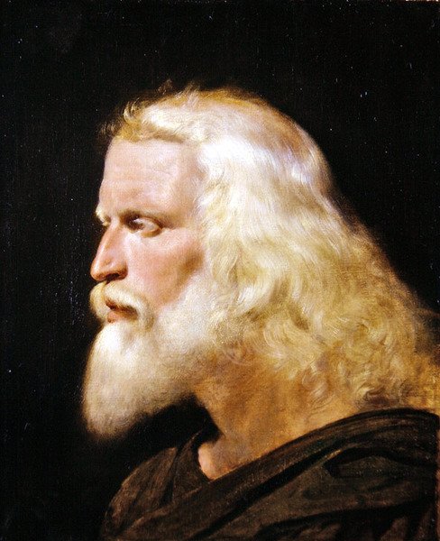 Klasszikus férfiportré (olaj, vászon) alkotó: James Sant