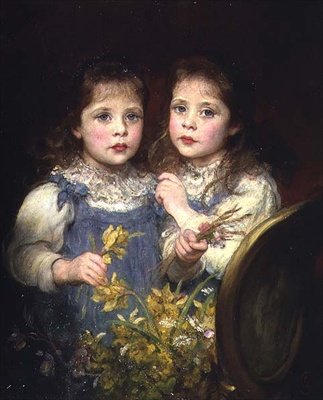 Az ikrek, 1901 körül (olaj, vászon) alkotó: James Sant